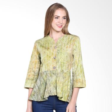 Batik Pria Tampan Women Wbl34-04081612c-Palm Feather Stripe Blouse