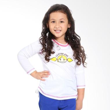 Surfer Girl Junior 7CARE Atasan Anak Perempuan - White