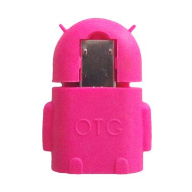 Orange Collections Robot Android OTG USB Adapter - Pink