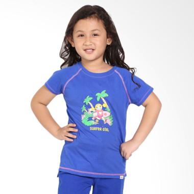 Surfer Girl Junior 7SONJA Atasan Anak Perempuan - Blue