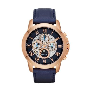 Fossil ME3029 Grant Multi-Function Skeleton Dial Jam Tangan Pria - Navy Blue