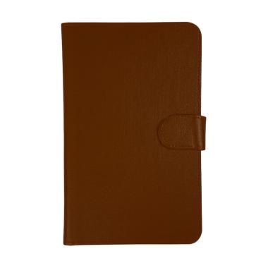 Universal Leather Sarung Dompet Casing for Tablet 7 Inch - Coklat