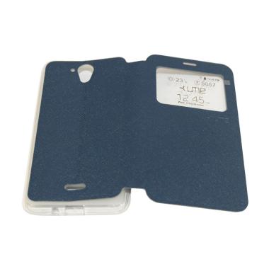 Ume Flip Cover Casing for Hisense F ... ndphone / View - Biru Tua