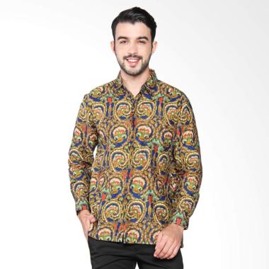 Batik Adikusuma Men Kemeja Batik Ra ... san Pria - Biru 422022017