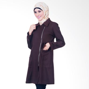Believe BJM-01 Parka Ziper Hoodie C ... et Muslim Wanita - Coklat
