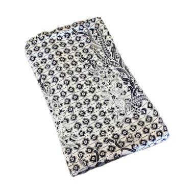 Batik Kusuma Sari Kain Batik Sutra Rentesan Latar Putih