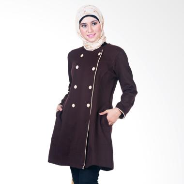 Believe BJM-03 Parka Ziper Hoodie C ... et Muslim Wanita - Coklat