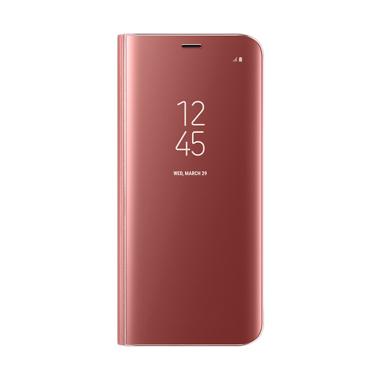 Samsung Clear View Standing Cover Casing for Galaxy S8 Plus - Pink