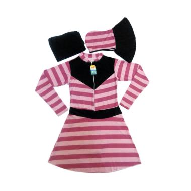 Alya Collection Salur Baju Renang Muslimah Dewasa - Pink