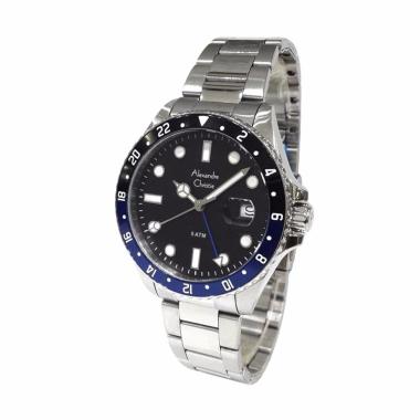 Alexandre Christie Stainless Steel Jam Tangan Pria 6445 - Black
