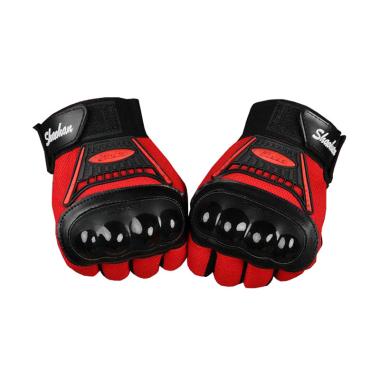 Ormano Racing Bike Fingerless SH Man Sarung Tangan - Hitam Merah