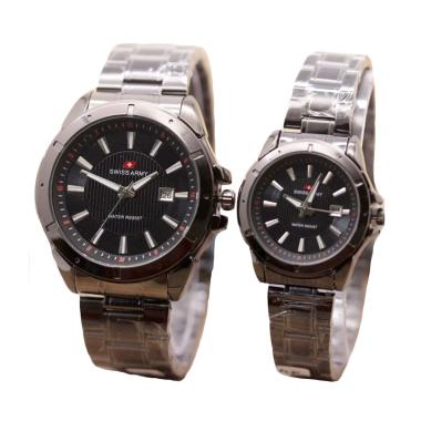 Swiss Army SA 1240 Jam Tangan Couple - Black