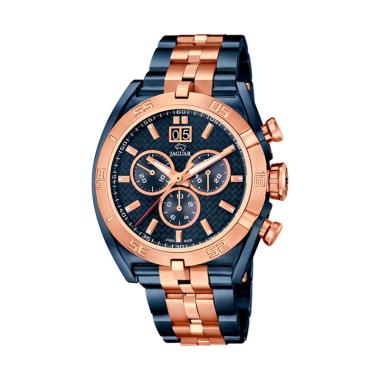 Jaguar Special Edition Stainless Steel Jam Tangan Pria - Blue Rose Gold [JAG J810/1] Blue