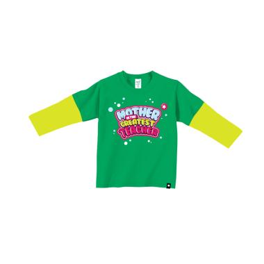 Afrakids AF169 Mother Is The Greatest Teacher Atasan Anak Perempuan - Green