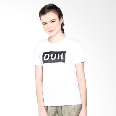 ELLIPSES INC DUH Tumblr Tee T-Shirt Wanita Lengan Pendek - Putih