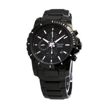 Alexandre Christie 6141 Stainless Steel Jam Tangan Pria - Hitam