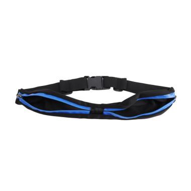 Tas Jogging Ikat Pinggang Lari Double Pocket Running Belt Gym Fitnes