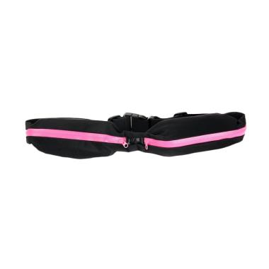 Sportsite Waist Belt Running Double Pocket Tas Olahraga - Pink Pink - Pink