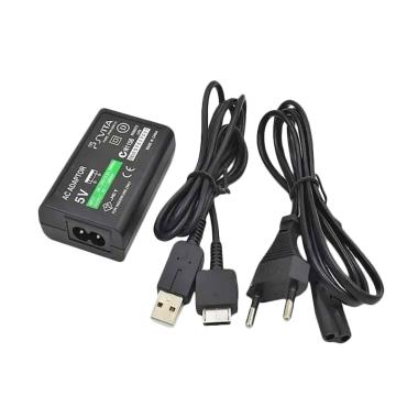 Jual Qcf Charger Ac Adaptor For Sony Psp Vita Fat With Usb Data