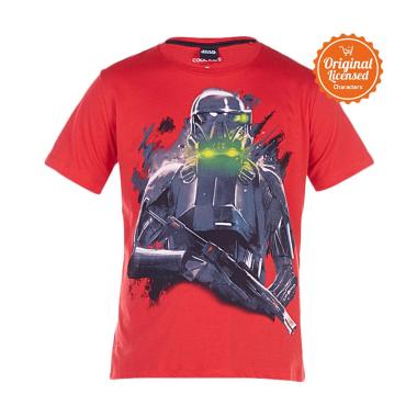 Star Wars Rogue One Death Trooper T-Shirt Atasan Anak Laki-Laki - Red