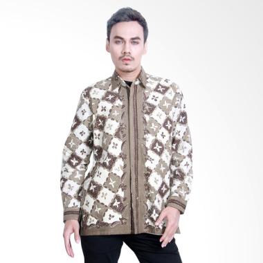 Aamir Kinsler BTU02 Kemeja Batik Tulis Tangan Panjang - Broken White