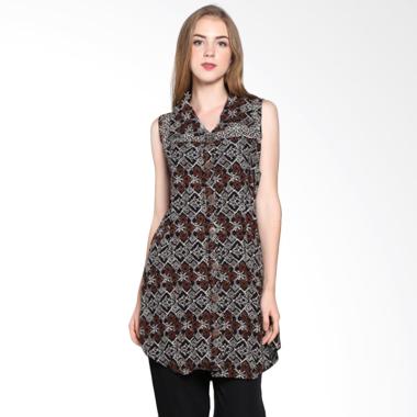 Batik Pria Tampan Women Wdrtl-04081616p-Teak Soga Sleeveless Dress