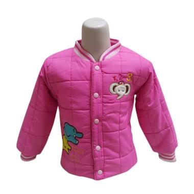 Chloe Babyshop F985 Bomber Bubble E ... leeves Jacket Anak - Pink