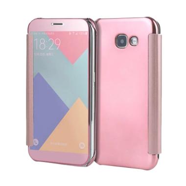 Samsung Clear View Flip Cover Casin ... A3 2017 A320 - Rose Gold