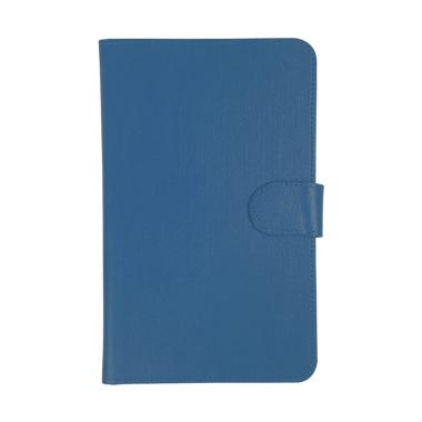 Universal Leather Sarung Dompet Casing for Tablet 7 Inch - Biru Navy