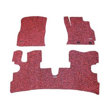 Karpet Mobil Custom COMFORT MAZDA 2 ... Bagasi) deluxe RED BLACK
