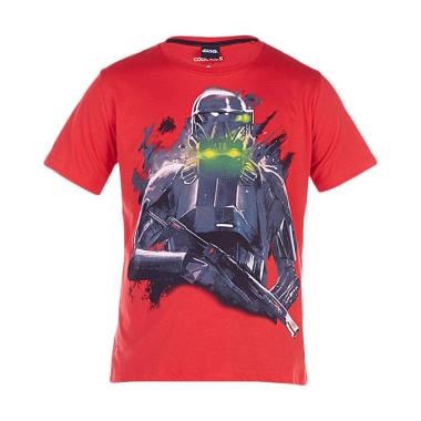 Star Wars Rogue One Death Trooper T-Shirt Atasan Anak Laki-Laki - Merah