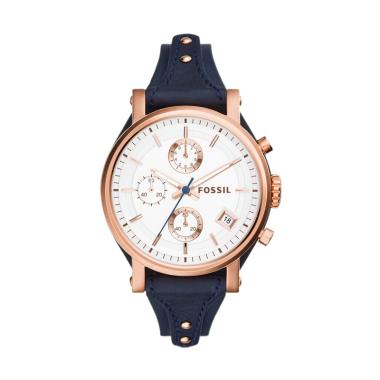 Fossil Original Boyfriend Chronogra ... angan Wanita - Kulit Biru