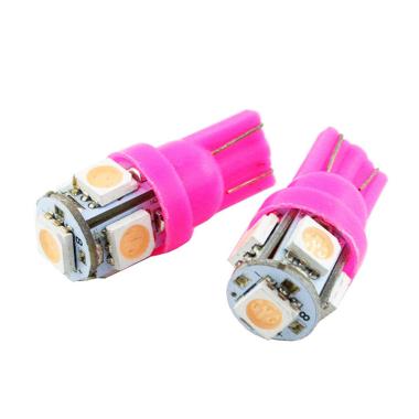 OTOmobil 5 Titik Socket Tipe T10 2 ... Mobil In LED Senja - Pink