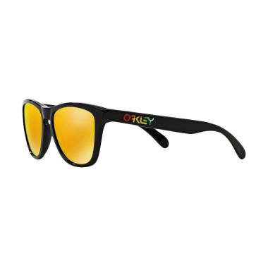 Oakley Sunglasses Frogskins Oo9013 ... lished Black Vr/46 24-325