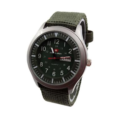 Jam Tangan Swiss Army Unisex D43H70SA7826MHJA Daydate - Green Army