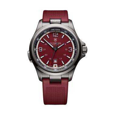 Victorinox Swiss Army Night Vision Rubber Jam Tangan Pria 241717- Red