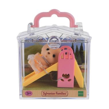 Sylvanian Families Baby Carry Case Dog on Slide