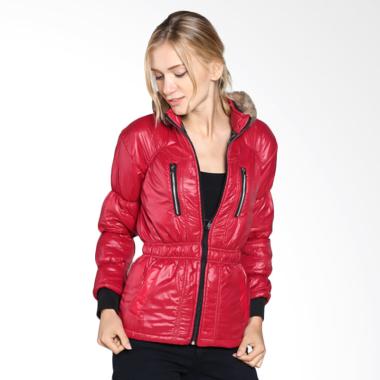 Monstruck MS-F-J150 Journey long parasut with hoody Jacket - Red