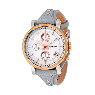 Fossil Original Boyfriend Chronograph ES4045 Jam Tangan Wanita - Rose Gold Blue Rose Gold