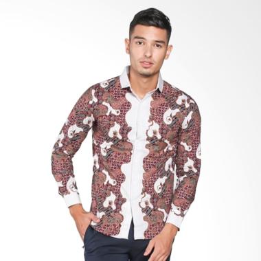 Gaya Jaya Batik Kemeja Batik Slimfit Pria Kombinasi Muslim Koko Jeans B8206