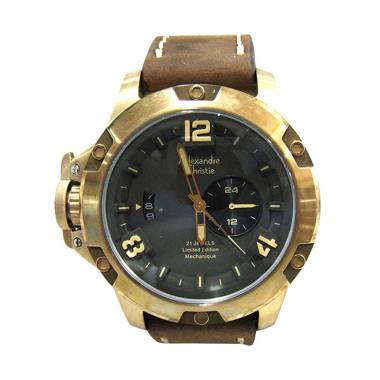 Alexandre Christie AC 6339 Automati ...  Tangan Pria - Brown gold