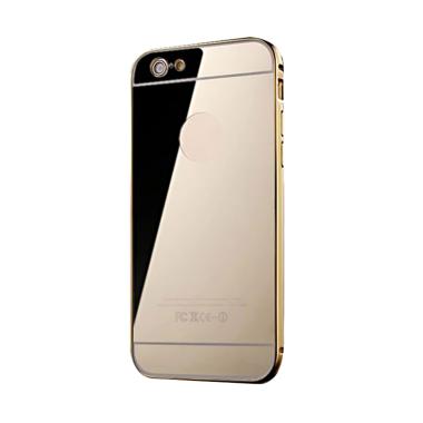 Kimi Mirror Case Aluminium Bumper B ... ple iPhone 5/5S/SE - Gold