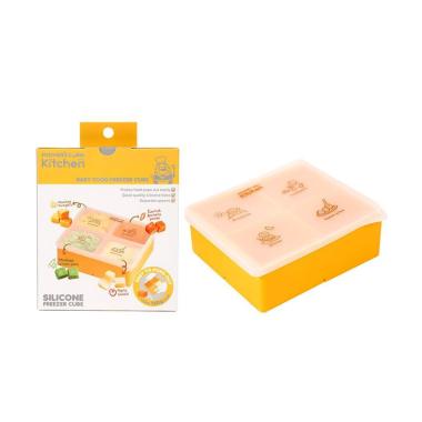 Mother's Corn Kitchen Baby Food Freezer Cube Tempat Makan Anak - Yellow [L]