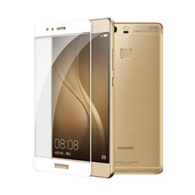 HMC Tempered Glass Screen Protector for Huawei P9 Lite - List White [2.5D Full