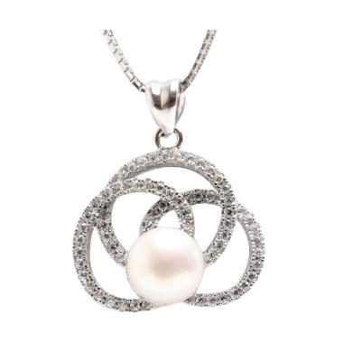 Royale Jewel WGP 106B Kalung Perak ... iara Asli with Velvet Box