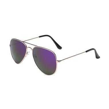 Fashion Eyewear Kacamata Fashion Su ... ey Aviator Pilot - Purple