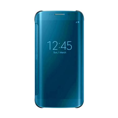 OEM Mirror S View Hardcase Flip Cover Casing for Samsung Galaxy J7 Prime - Blue Sky Sky Blue