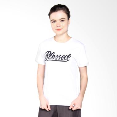 Ellipses Inc Tumblr Tee T-Shirt Blessed Kaos Wanita .