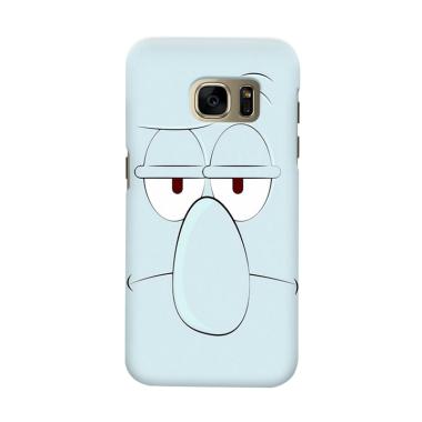 Indocustomcase Squidward Cover Casing for Samsung Galaxy S6 Edge