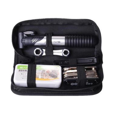 GMT Sahoo Bike Tool Kits Sets 16 in 1 Pompa dan Tambal Ban Multifungsi